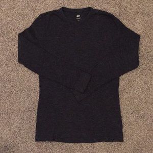 H&M men’s crew neck slim fit long sleeve